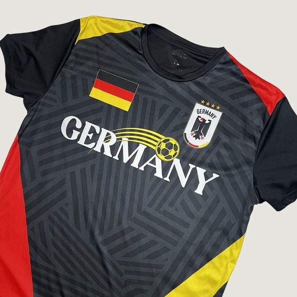 Fast Action Other - Fast Action Germany Soccer Jersey Mens XL Black Grey Geometric Team Shirt
